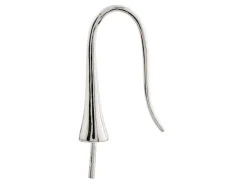Sterling Silver Earring Hook Wire With Screw Pack of 2