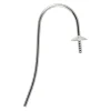 Sterling Silver Earring Hook Wire With 4mm Cup Pack of 2