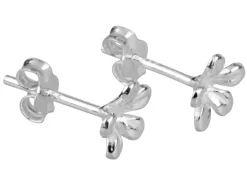 Sterling Silver Earrings Flower Stud