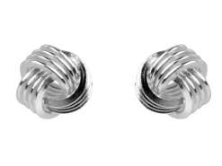 Sterling Silver Earrings Knot Stud