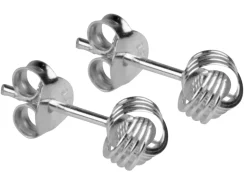 Sterling Silver Earrings Knot Stud