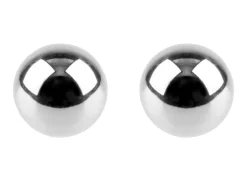 Sterling Silver Earrings Pair 4mm Ball Stud Earrings With Scroll