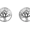 Sterling Silver Earrings Tree Of Life Stud