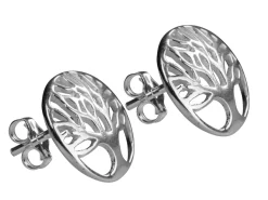 Sterling Silver Earrings Tree Of Life Stud