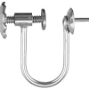Sterling Silver Ear Screw Cup And Peg 4mm, Round Wire