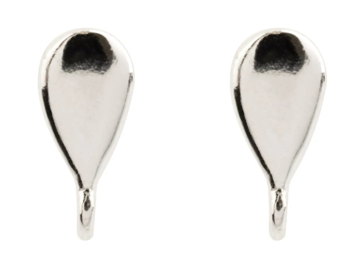 Sterling Silver Ear Stud With Ring Pack of 2