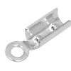 Sterling Silver End Caps 3mm Pack of 10 Fold Over Cap For Cord/leather