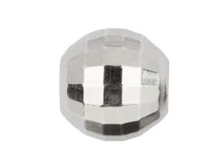 Sterling Silver Faceted Round Bead 4mm