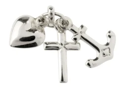 Sterling Silver Faith, Hope And Charity Pendant