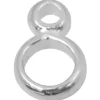 Sterling Silver Figure Of 8 Jump Ring Pack of 10, 3mm And 5mm Closed Jump Ring Soldered Together