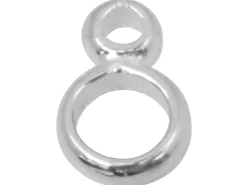 Sterling Silver Figure Of 8 Jump Ring Pack of 10, 3mm And 5mm Closed Jump Ring Soldered Together