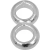 Sterling Silver Figure Of 8 Jump Ring Pack of 10, Two Closed 4mm Jump Ring Soldered Together