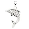 Sterling Silver Filigree Dolphin Pendant