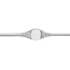 Sterling Silver Flat Ring L146 1.30mm Fully Annealed, Embossed Cushion Signet, 100% Recycled Silver