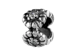 Sterling Silver Flower Charm Bead