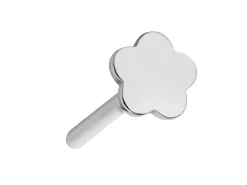 Sterling Silver Flower Labret Stud Earrings