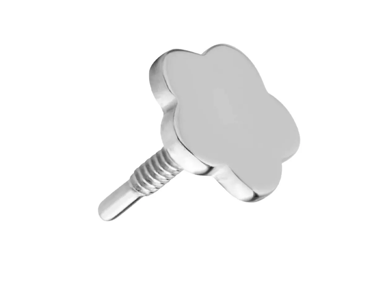 Sterling Silver Flower Labret Stud Earrings