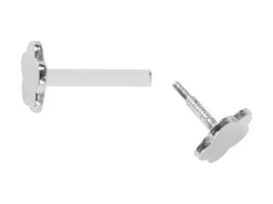 Sterling Silver Flower Labret Stud Earrings