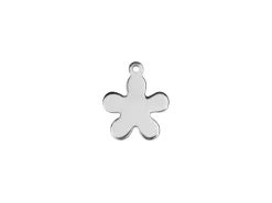 Sterling Silver Flower 10mm Stamping Blank Pack of 5