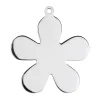 Sterling Silver Flower 25mm Stamping Blank