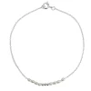 Sterling Silver Fresh Water Cultured Pearls Bracelet 7"/18cm
