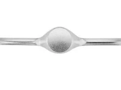 Sterling Silver Gents Ring Kg4823 2.00mm Hallmarked Fully Annealed Round Signet 13mm, 100% Recycled Silver