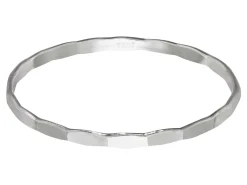 Sterling Silver Hammered Ring 1.5mm Size N1/2