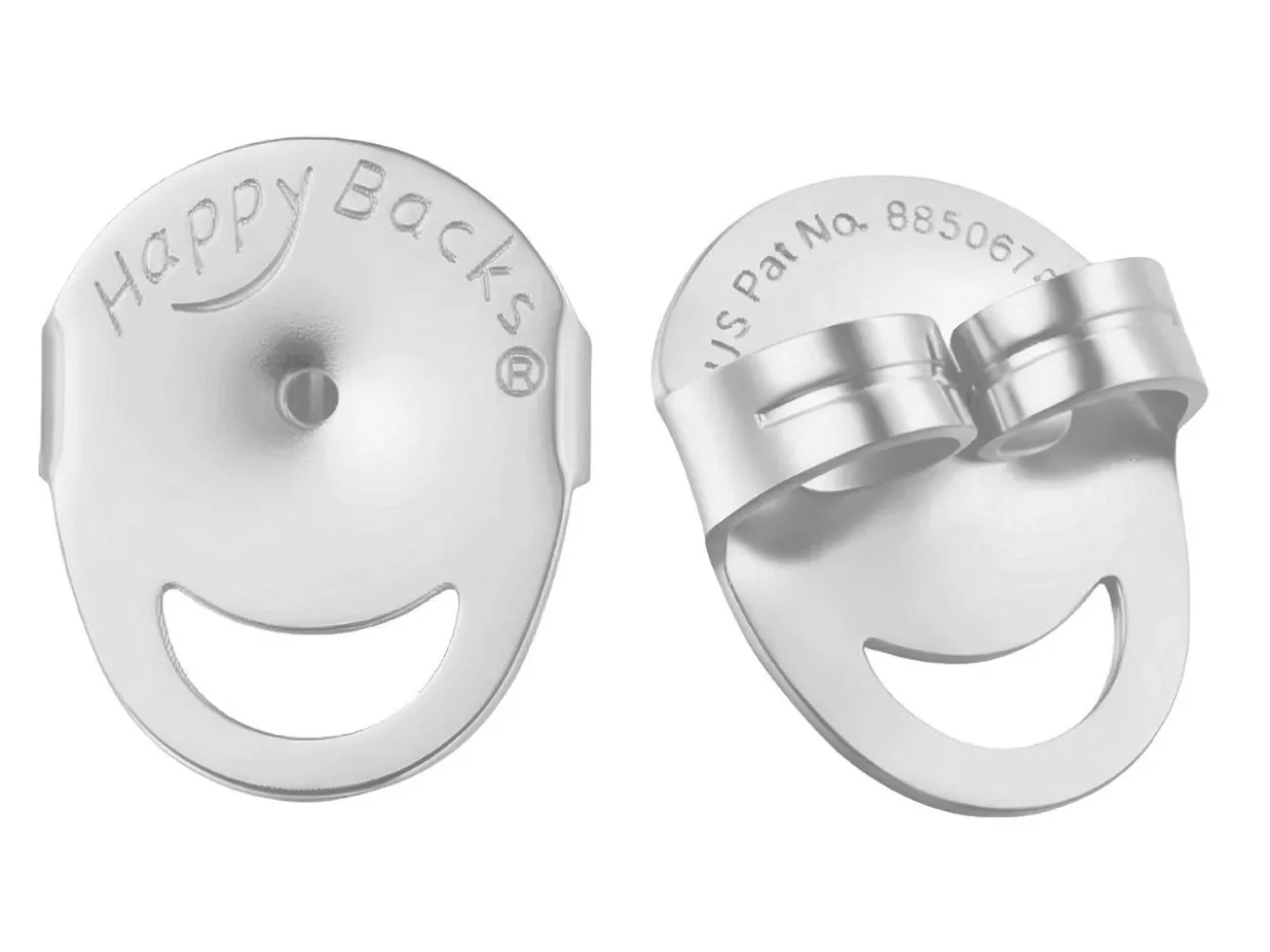 Sterling Silver Happy Backs® Scroll Small Pack of 2