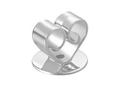 Sterling Silver Heartback Scroll Large Pack of 6