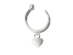 Sterling Silver Heart Design Cuff Earring Sold Individually