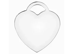 Sterling Silver Heart Lock 19mm Stamping Blank
