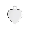 Sterling Silver Heart 10mm Stamping Blank Pack of 5