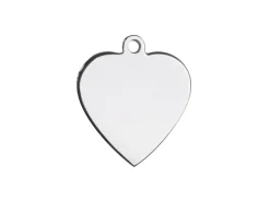 Sterling Silver Heart 15mm Stamping Blank Pack of 3