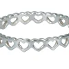 Sterling Silver Heart Outline Full Ring Size N
