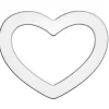 Sterling Silver Heart Washer 32mm Stamping Blank