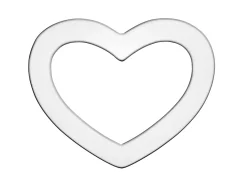 Sterling Silver Heart Washer 32mm Stamping Blank