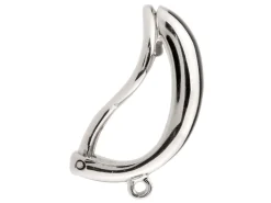 Sterling Silver Heavy Ear Clip With Ring Pack of 2