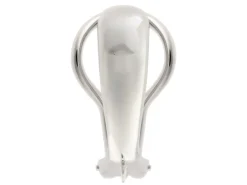 Sterling Silver Heavy Ear Clip With Ring Pack of 2