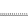 Sterling Silver Horseshoe And Bead Gallery Strip 3.8mm