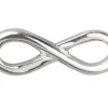 Sterling Silver Infinity Connector Pack of 5 13mm
