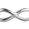 Sterling Silver Infinity Connector Pack of 5 16mm