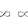 Sterling Silver Infinity Stud Earrings