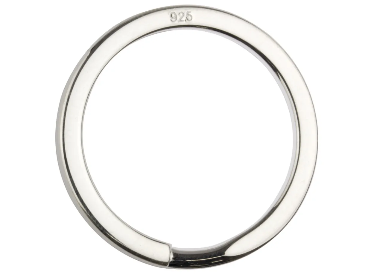 Sterling Silver Key Ring 30mm Split Ring