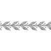 Sterling Silver Leaf And Berry Gallery Strip 6.7mm
