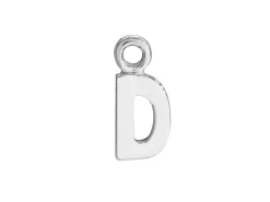 Sterling Silver Letter D Initial Charm