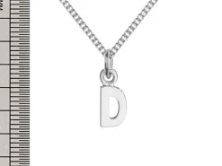 Sterling Silver Letter D Initial Charm