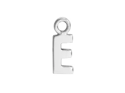 Sterling Silver Letter E Initial Charm