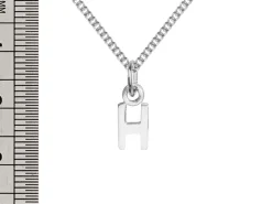 Sterling Silver Letter H Initial Charm