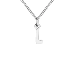 Sterling Silver Letter L Initial Charm