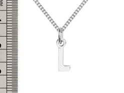 Sterling Silver Letter L Initial Charm